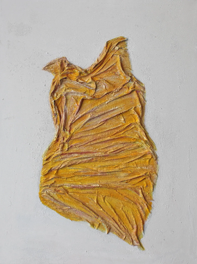 Gemälde Acryl Leinwand abstrakte Malerei Original painting Kleid Struktur Frauen canvas art
