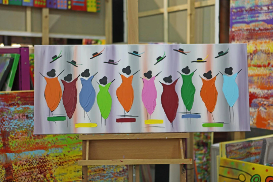 Malerei Gemälde abstrakt Frauen Personen Leinwand Keilrahmen painting